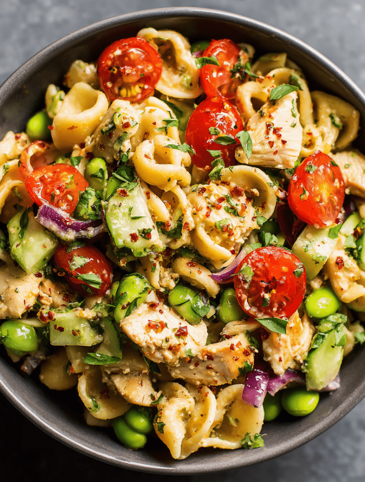 High Protein Pasta Salad