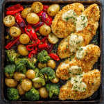 Parmesan-Crusted Chicken Sheet Pan Dinner