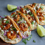 Chipotle Honey Shrimp Tacos