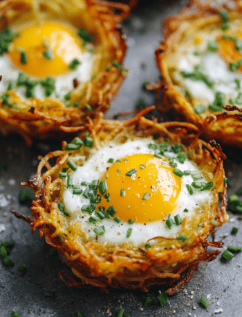 Crispy Potato Egg Nests