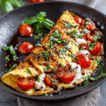 5-Minute Caprese Omelette Recipe
