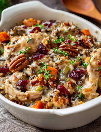 Harvest Chicken and Wild Rice Casserole