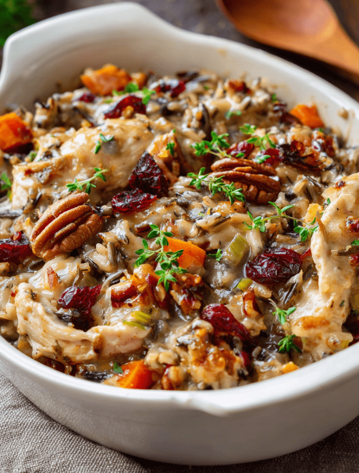 Harvest Chicken and Wild Rice Casserole