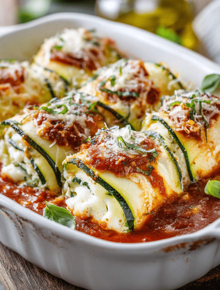 Zucchini Lasagna Roll-Ups