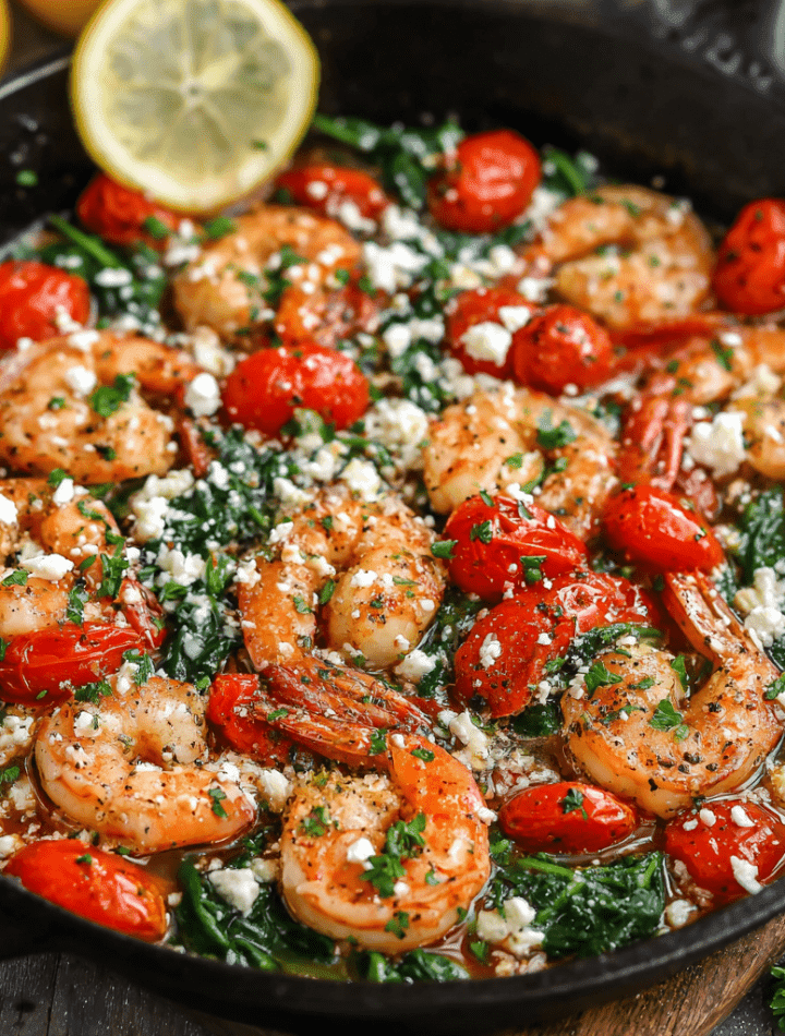 Mediterranean Shrimp Skillet
