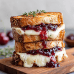Gourmet Grilled Cheese with Cherry Compote