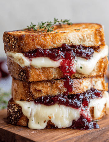 Gourmet Grilled Cheese with Cherry Compote