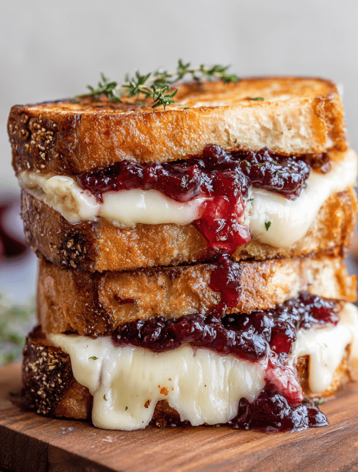 Gourmet Grilled Cheese with Cherry Compote