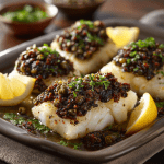 Baked Cod with Olive Tapenade