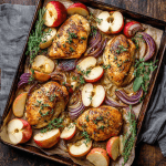 Sheet Pan Chicken with Apples