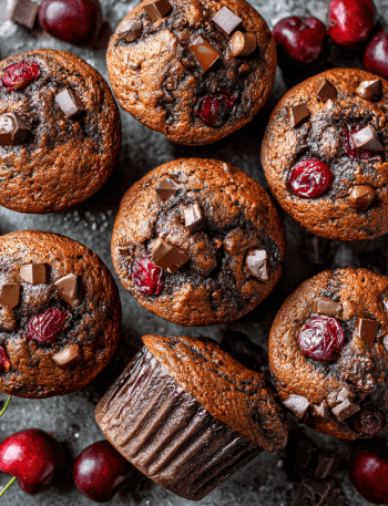 Cherry Chocolate Muffins