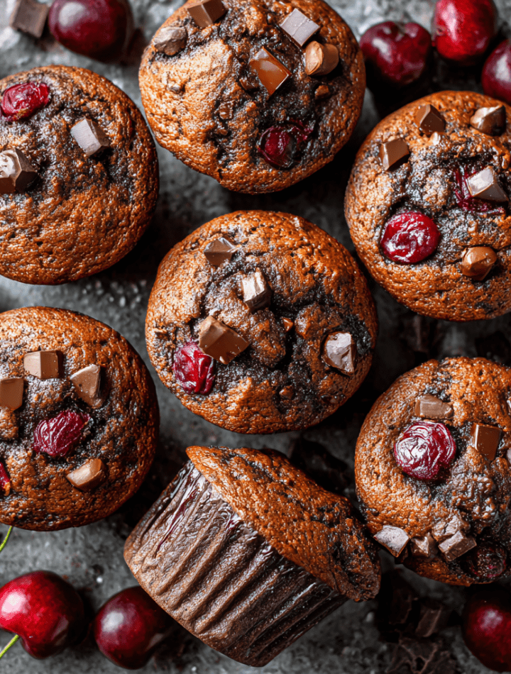Cherry Chocolate Muffins