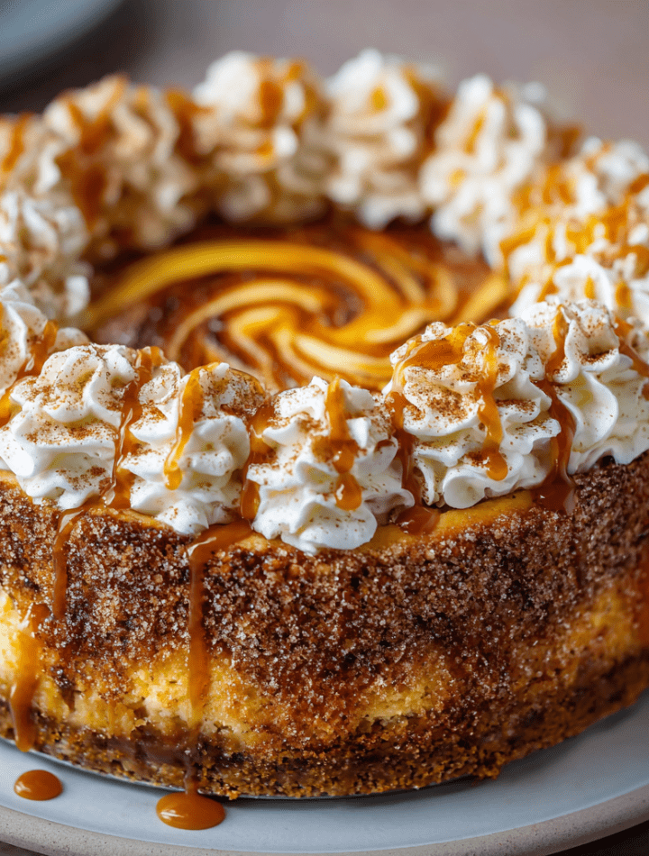 Pumpkin Spice Churro Cheesecake Swirl