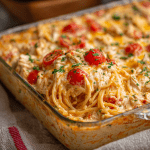 Cheesy Chicken Spaghetti with Rotel