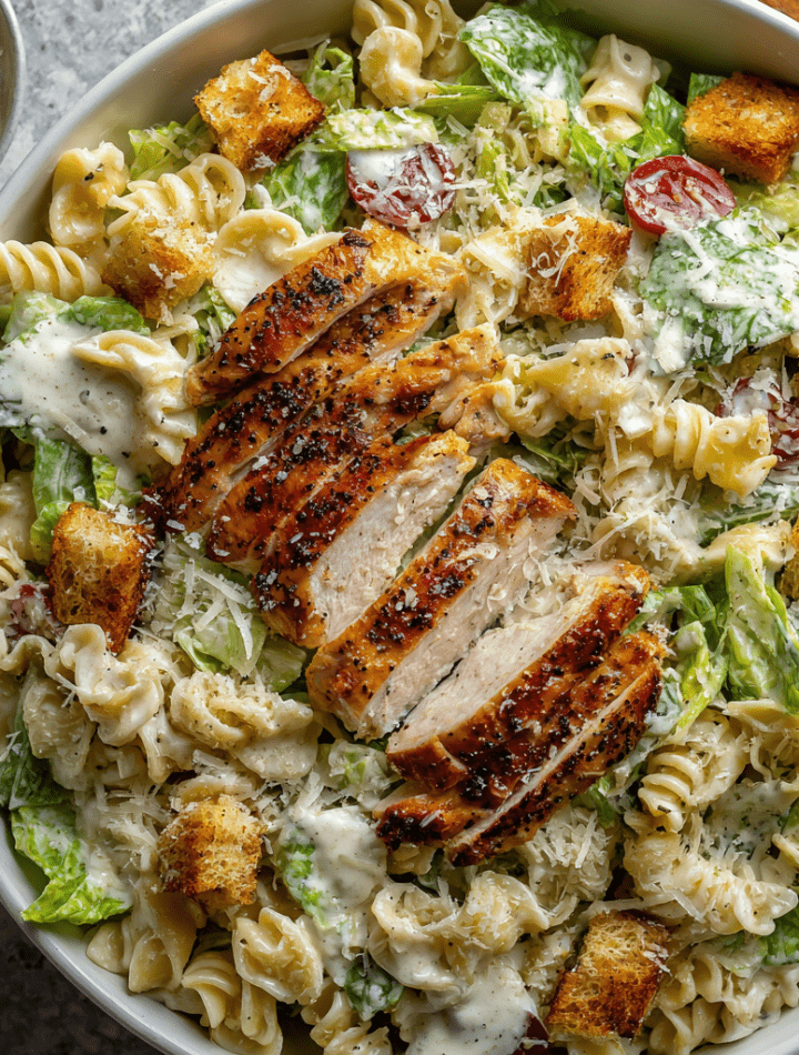 Chicken Caesar Pasta Salad
