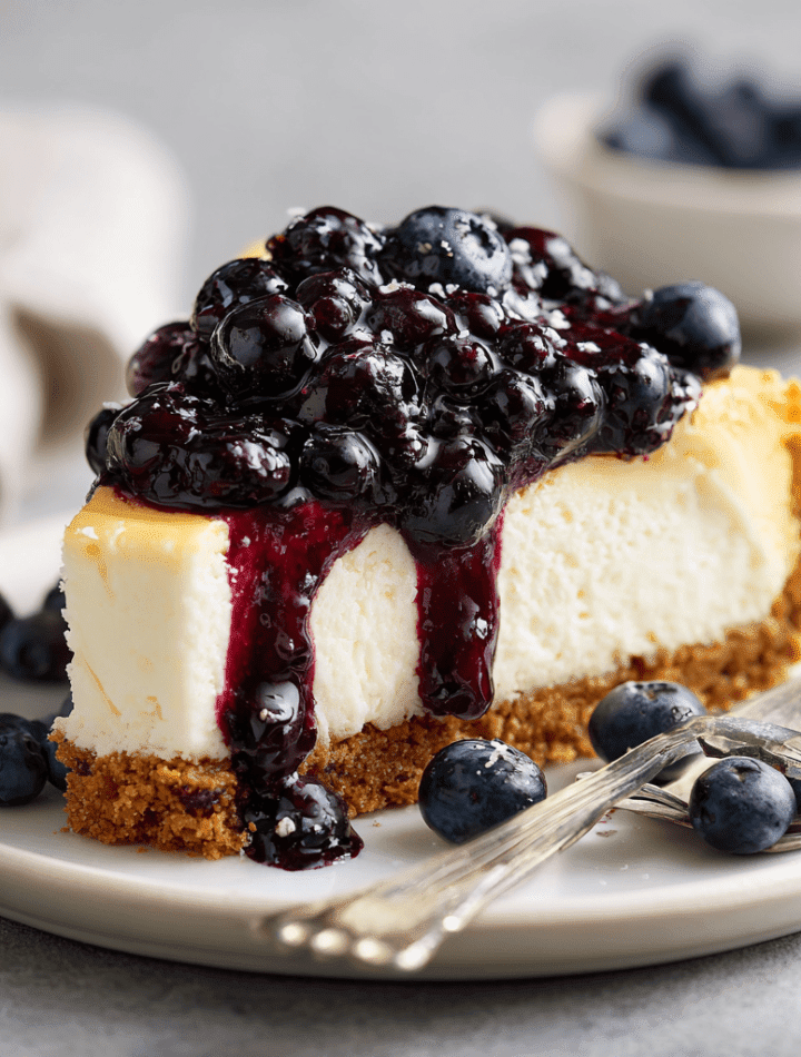 Creamy Blueberry Cheesecake