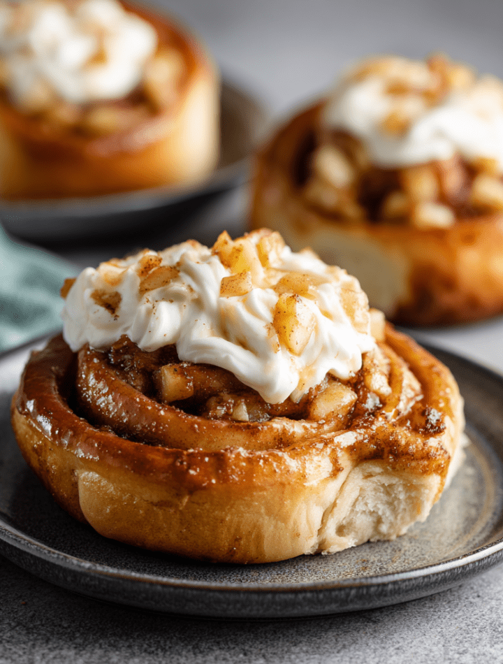 Apple Cinnamon Buns with Cream Cheese Frosting