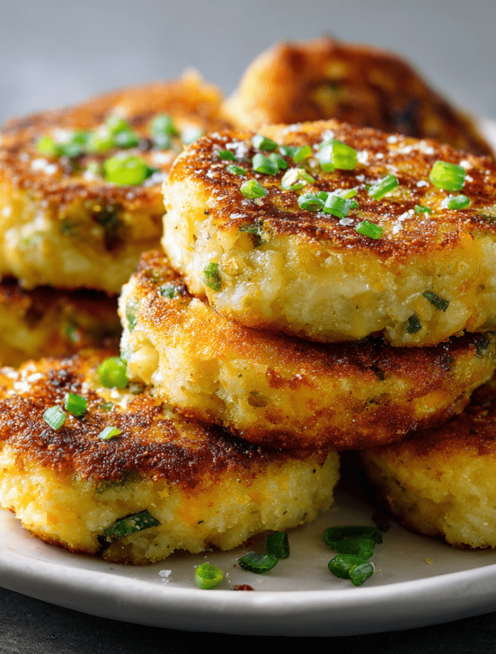 Cheddar Mashed Potato Cakes