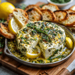 Baked Feta with Lemon & Spring Herbs