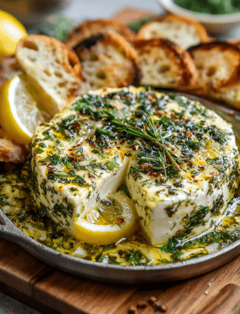 Baked Feta with Lemon & Spring Herbs
