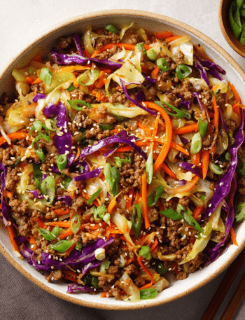 Ground Beef Egg Roll Bowl