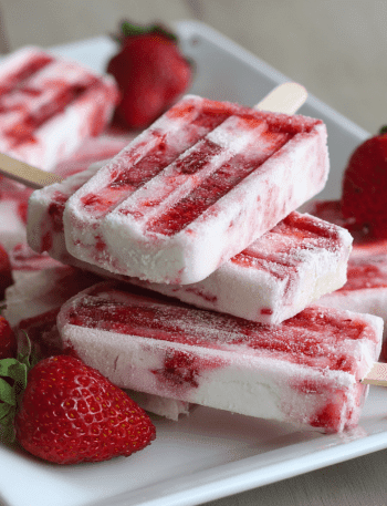 Strawberry Coconut Pops
