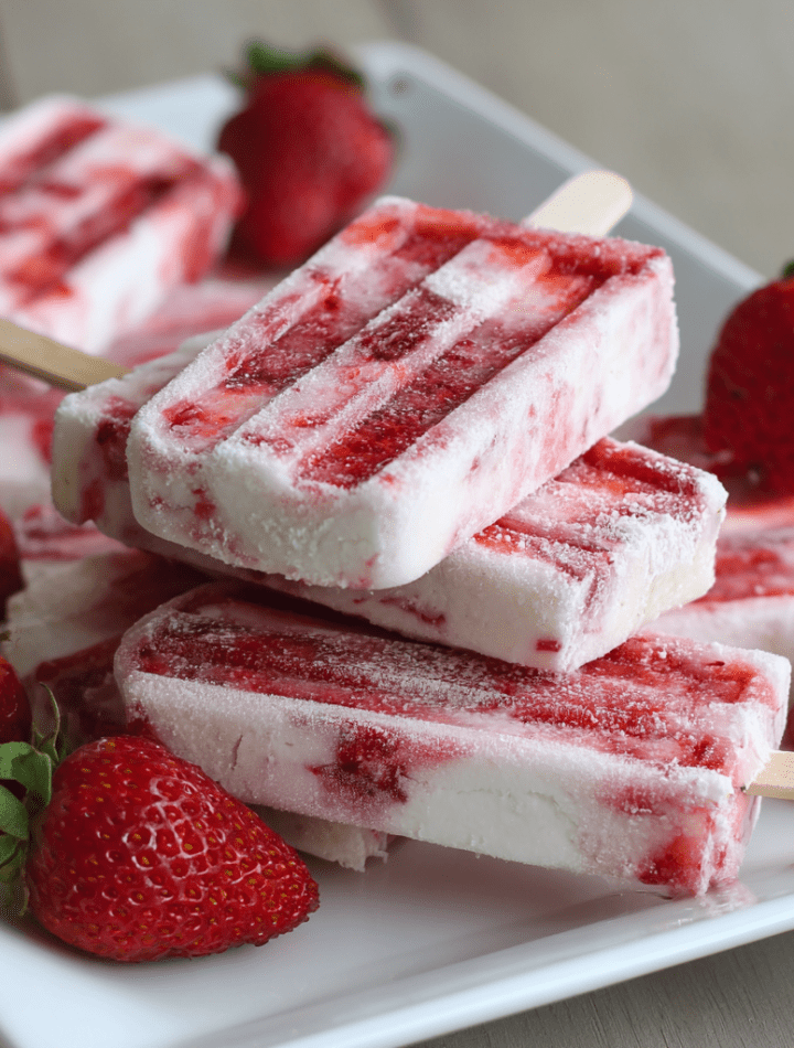 Strawberry Coconut Pops