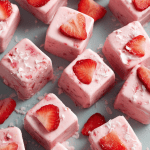 Strawberry Yogurt Ice Cubes