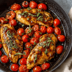 Balsamic Chicken with Blistered Tomatoes