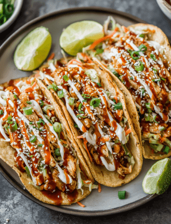 Korean BBQ Chicken Tacos