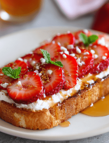 Strawberry Cream Cheese Toast