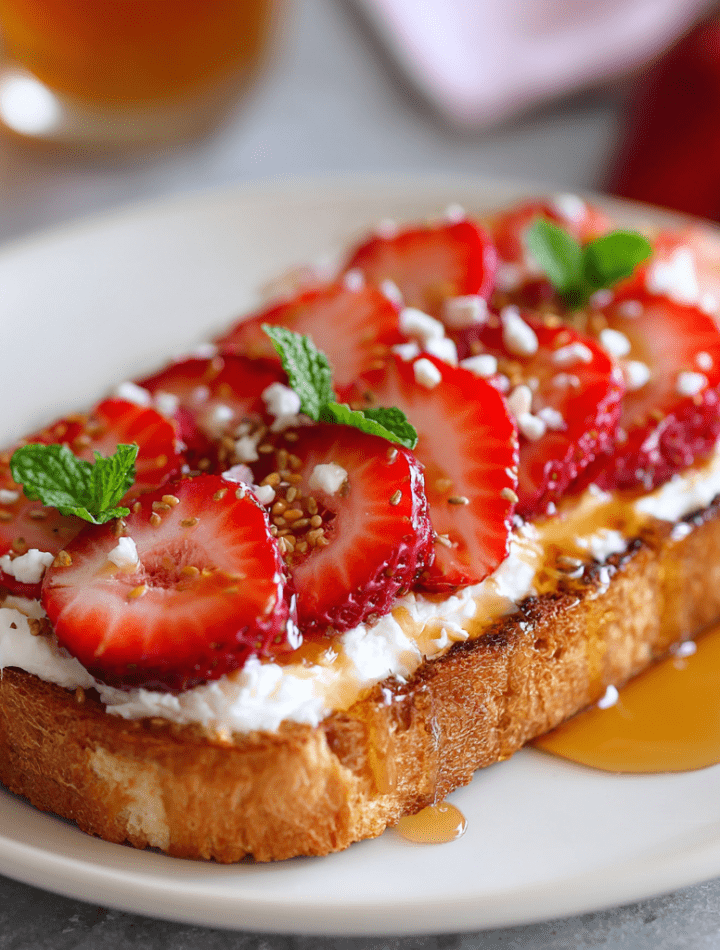 Strawberry Cream Cheese Toast