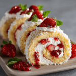 Strawberry Shortcake Sushi Rolls