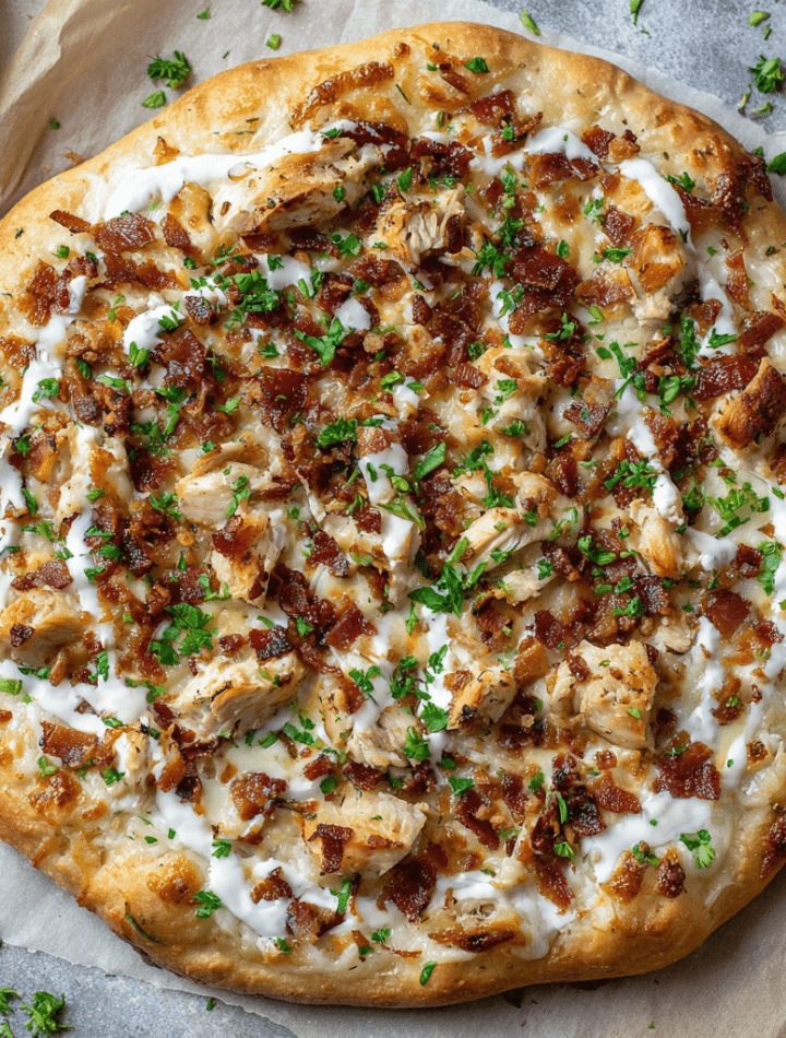 Chicken Bacon Ranch Pizza