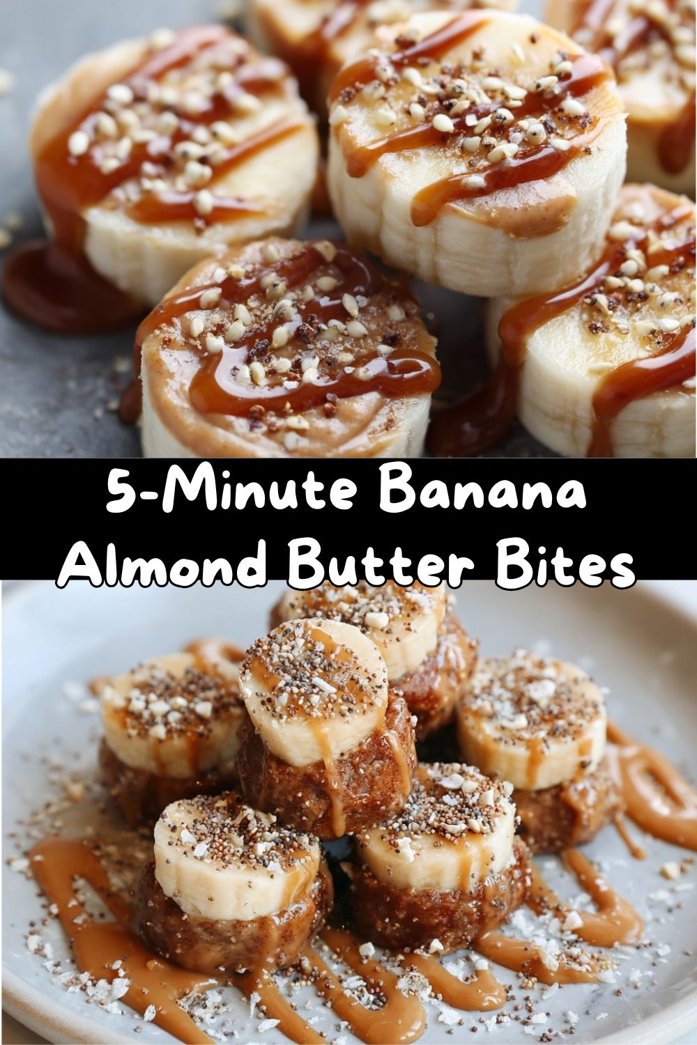 Banana and Almond Butter Bites