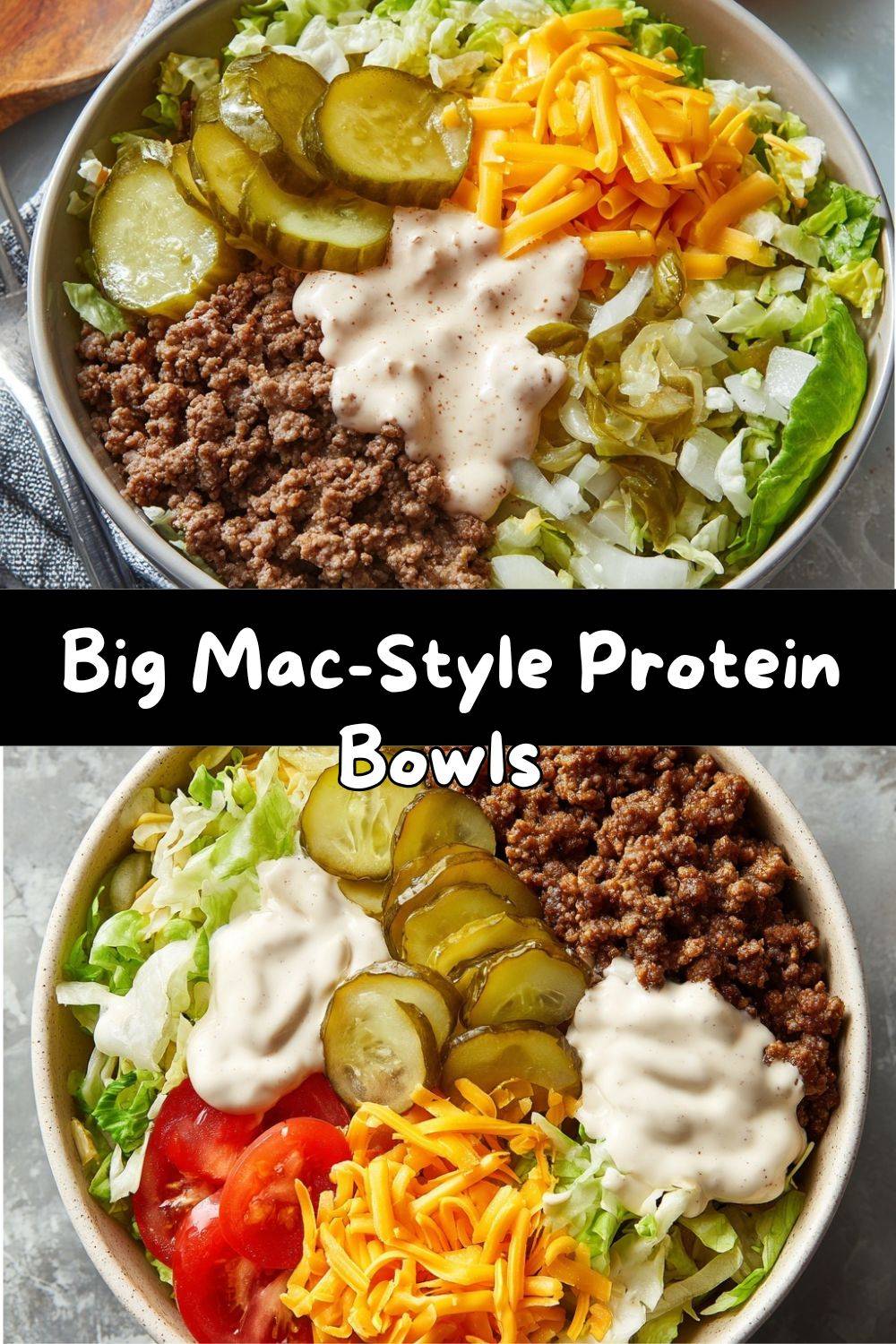 Big Mac-Style Protein Bowls
