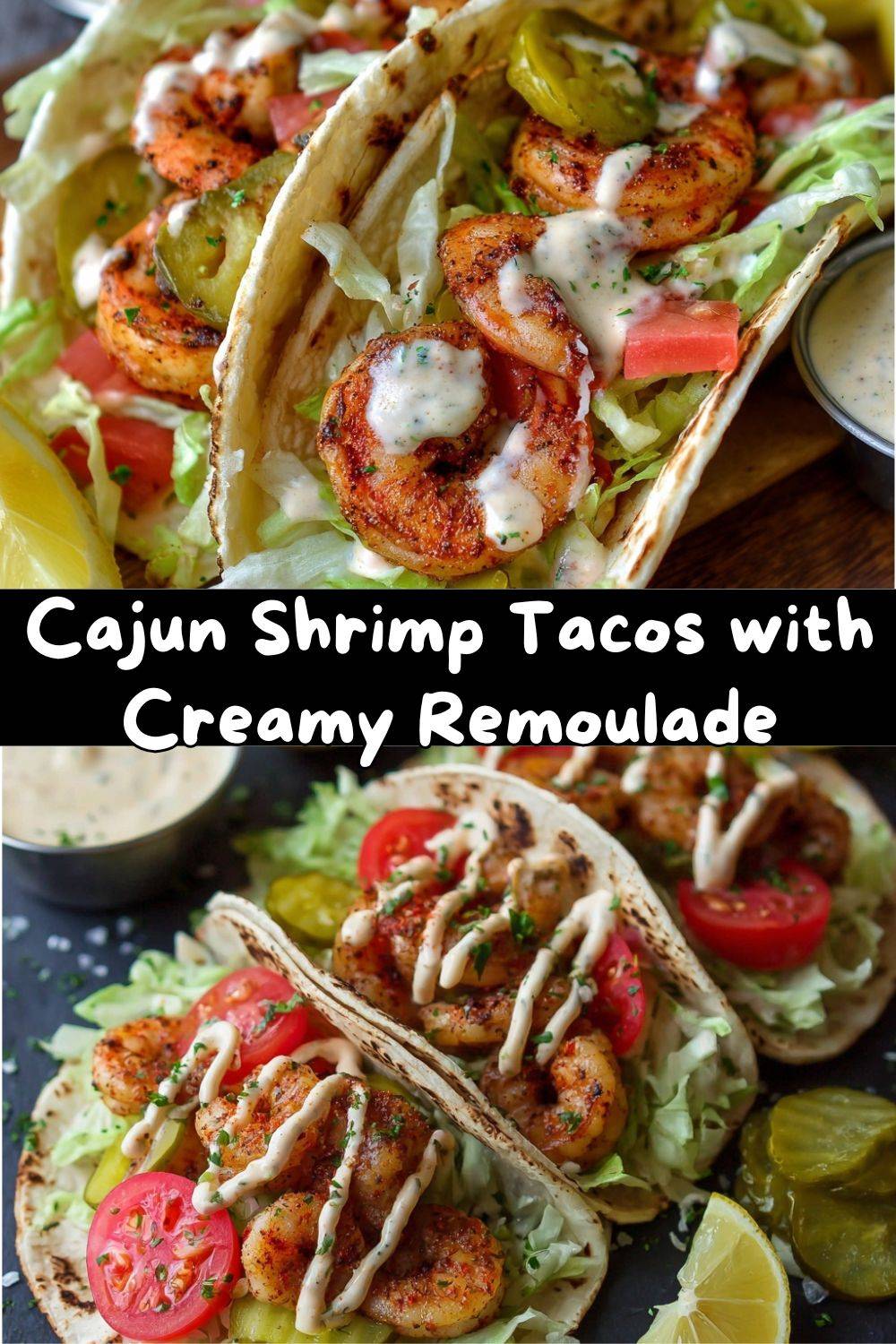 Cajun Shrimp Tacos with Creamy Remoulade