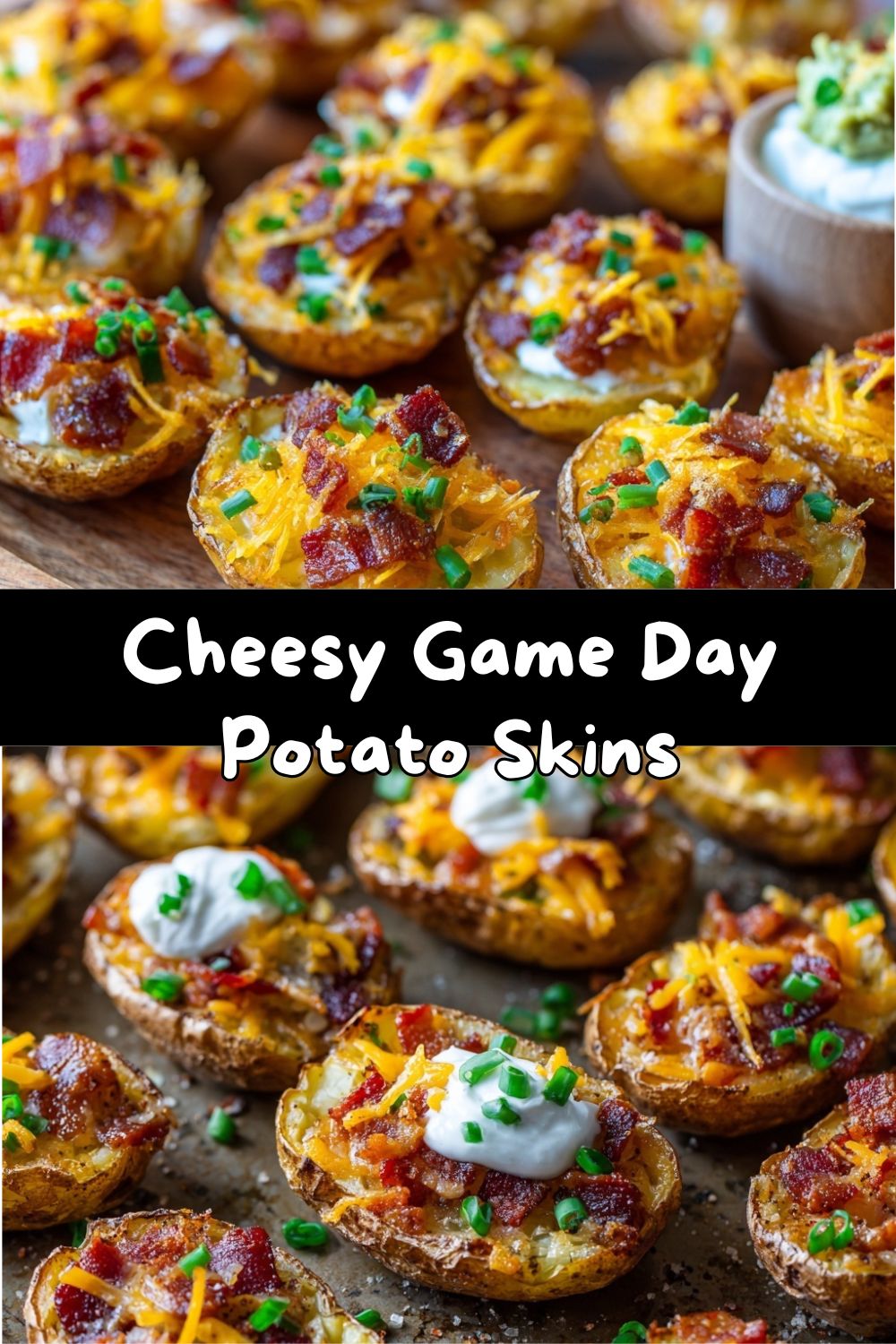 Cheesy Game Day Potato Skins 