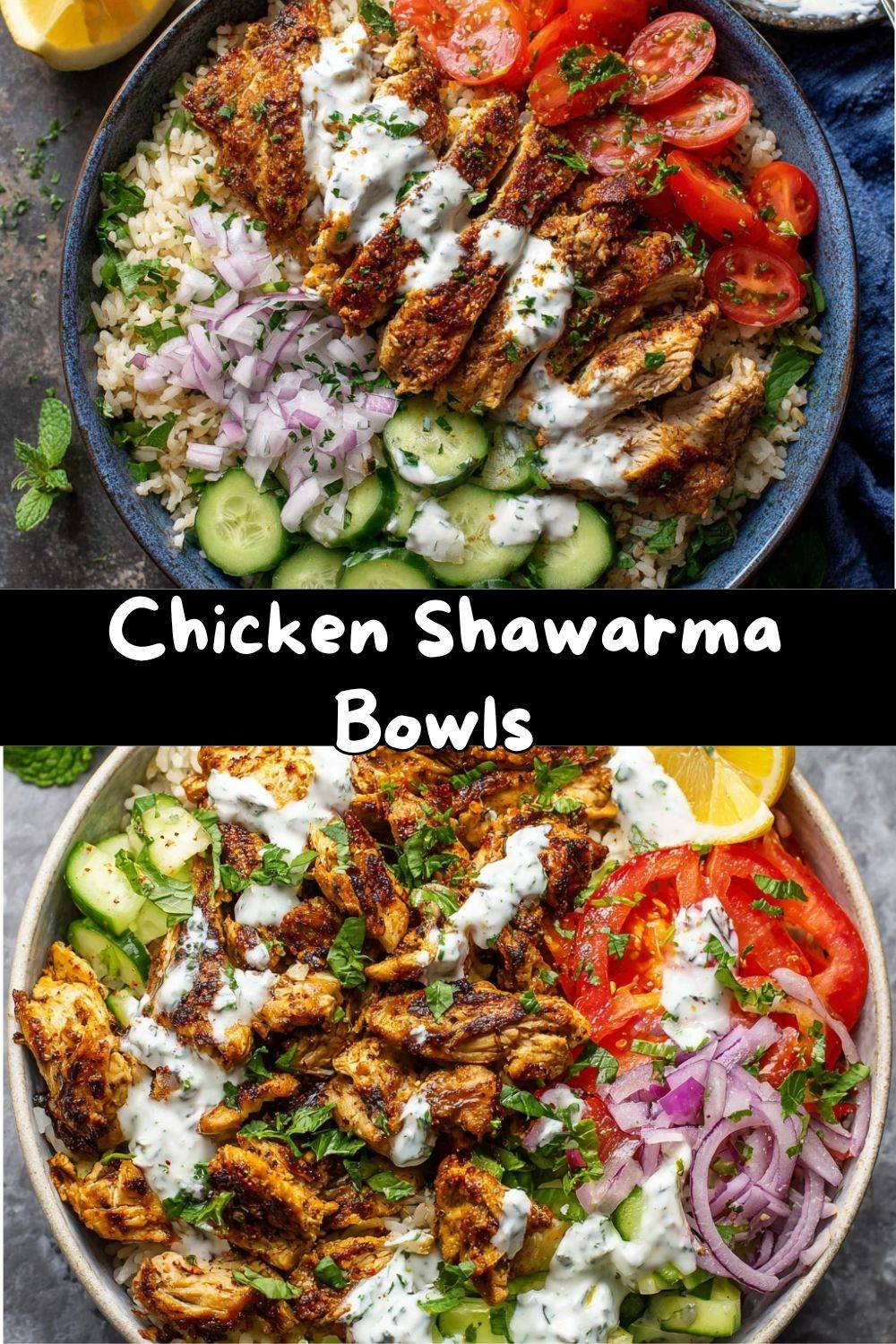 Chicken Shawarma Bowls