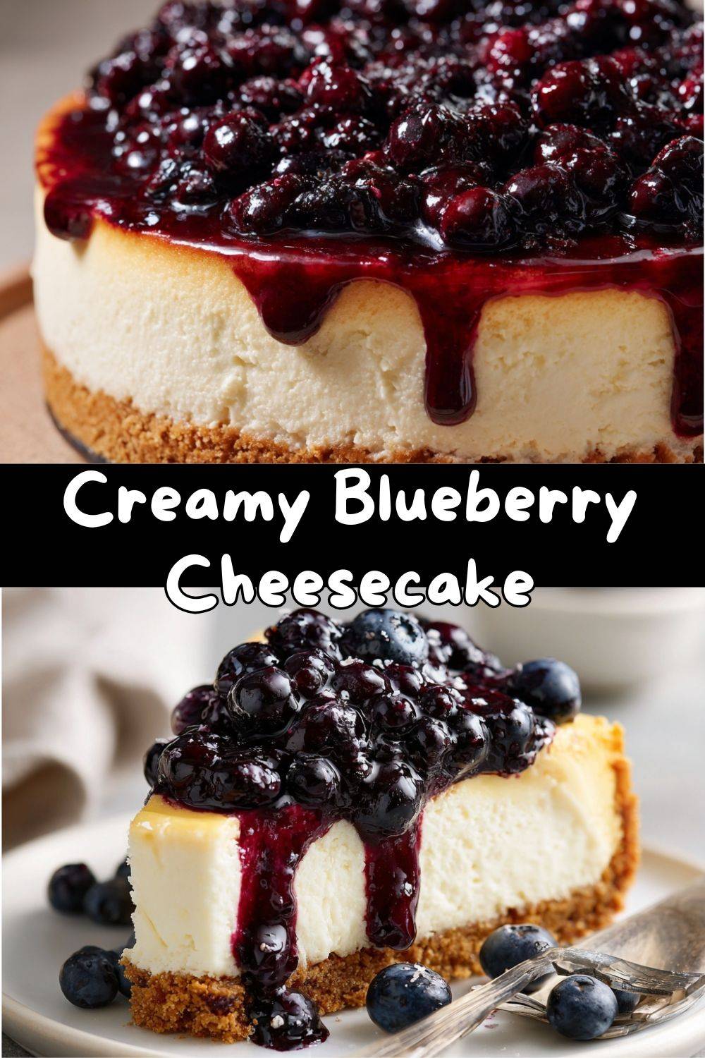 Creamy Blueberry Cheesecake