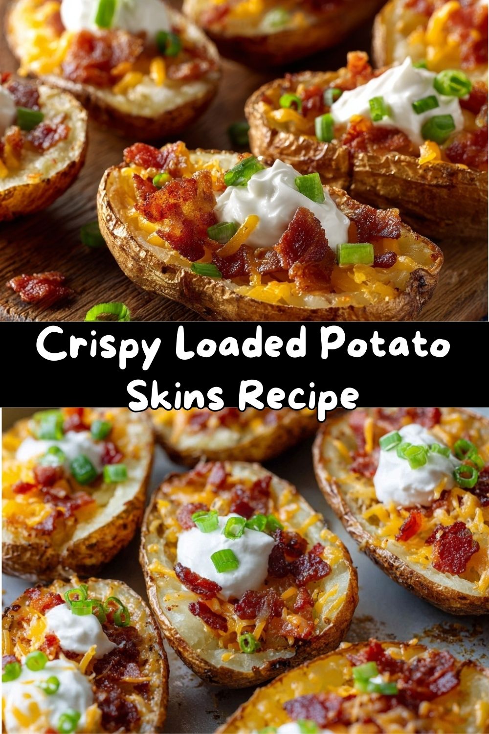 Crispy Loaded Potato Skins Recipe