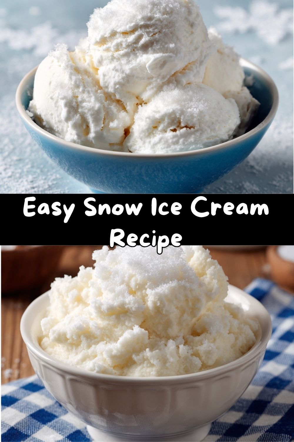 Easy Snow Ice Cream Recipe