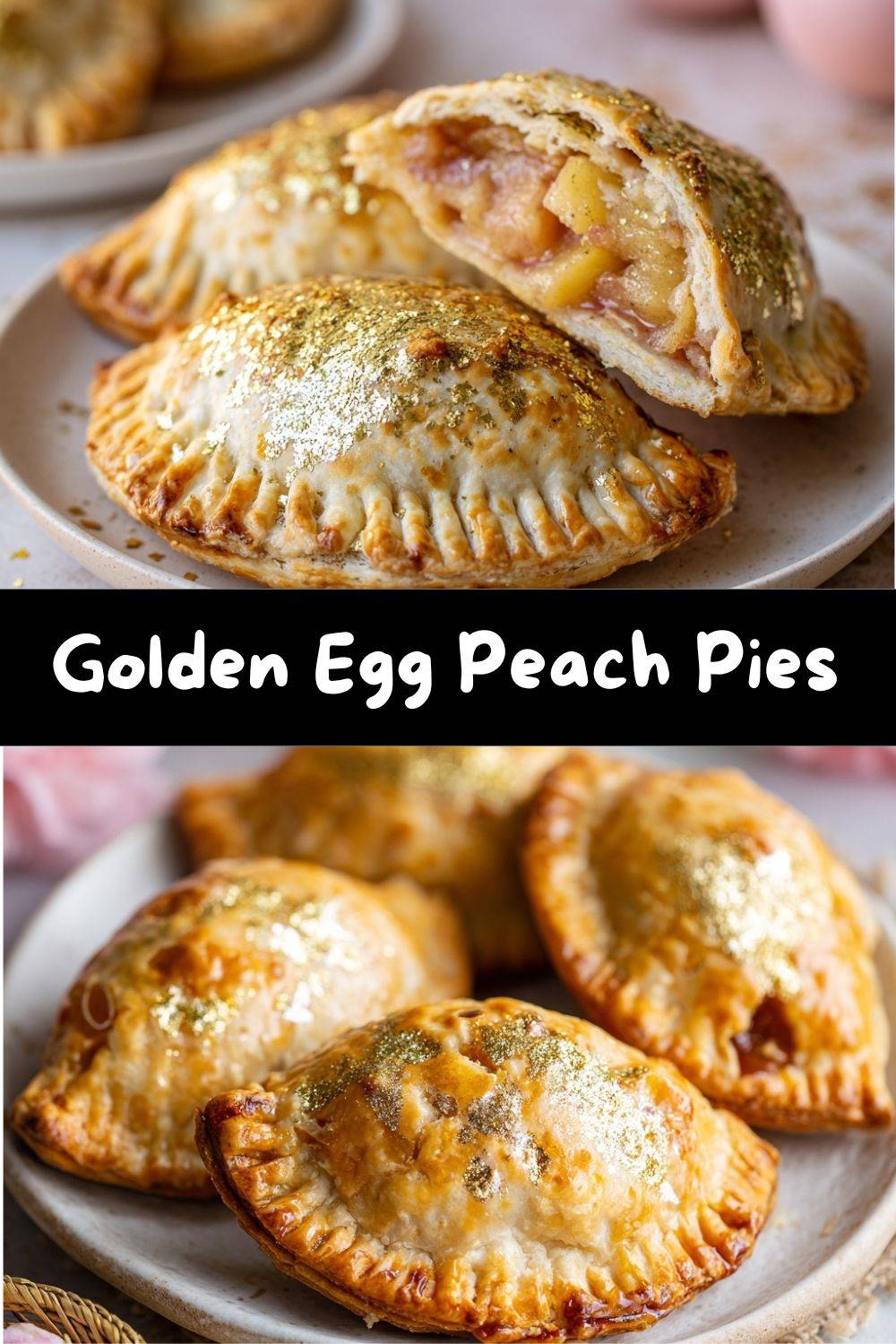 Golden Egg Peach Pies