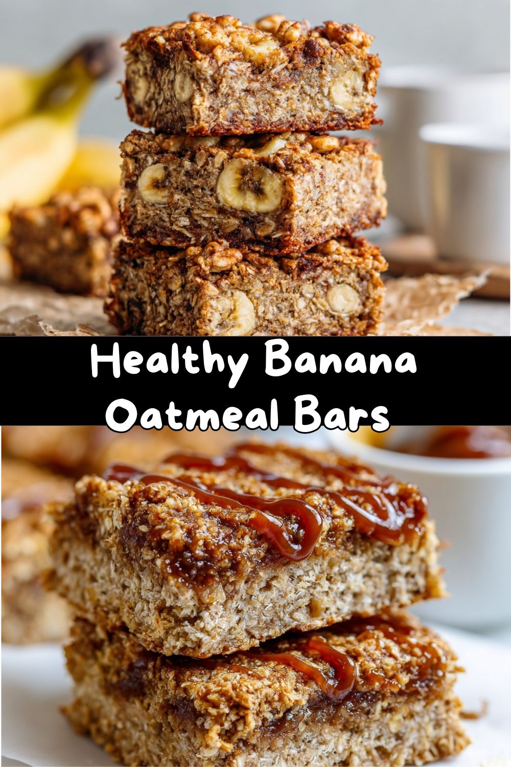 Healthy Banana Oatmeal Bars