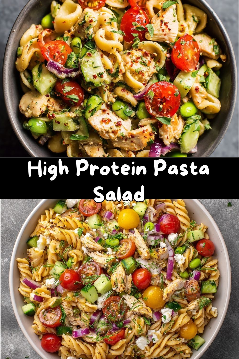 High Protein Pasta Salad