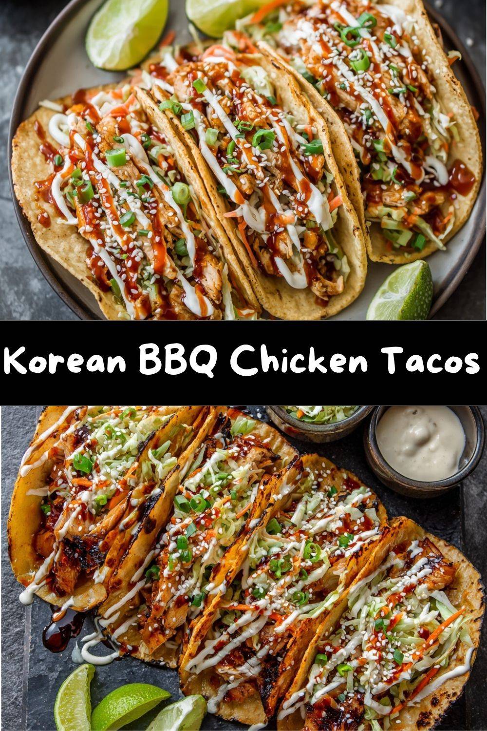 Korean BBQ Chicken Tacos