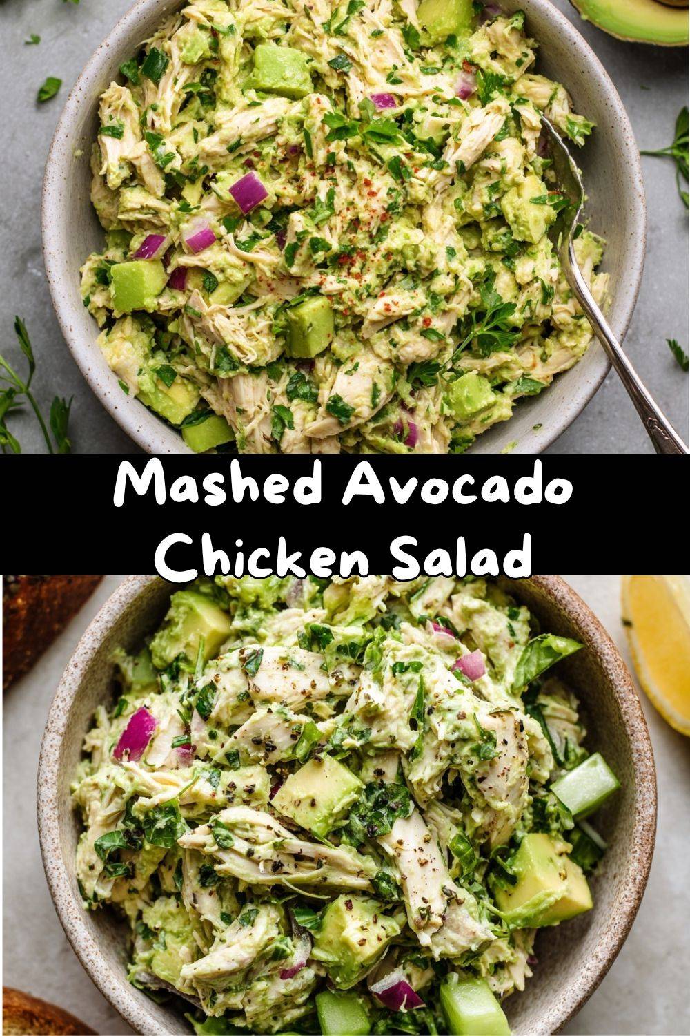 Mashed Avocado Chicken Salad