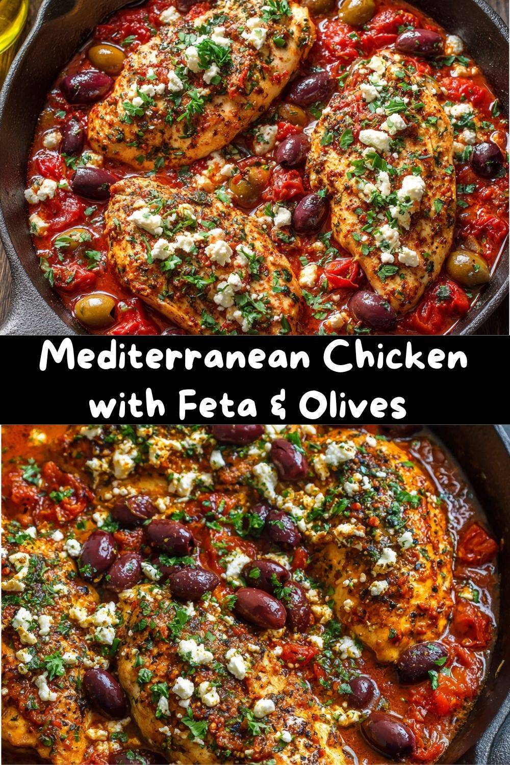 Mediterranean Chicken with Feta & Olives
