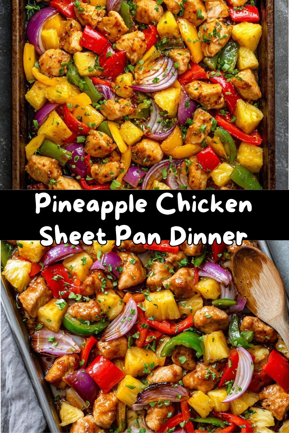 Pineapple Chicken Sheet Pan Dinner