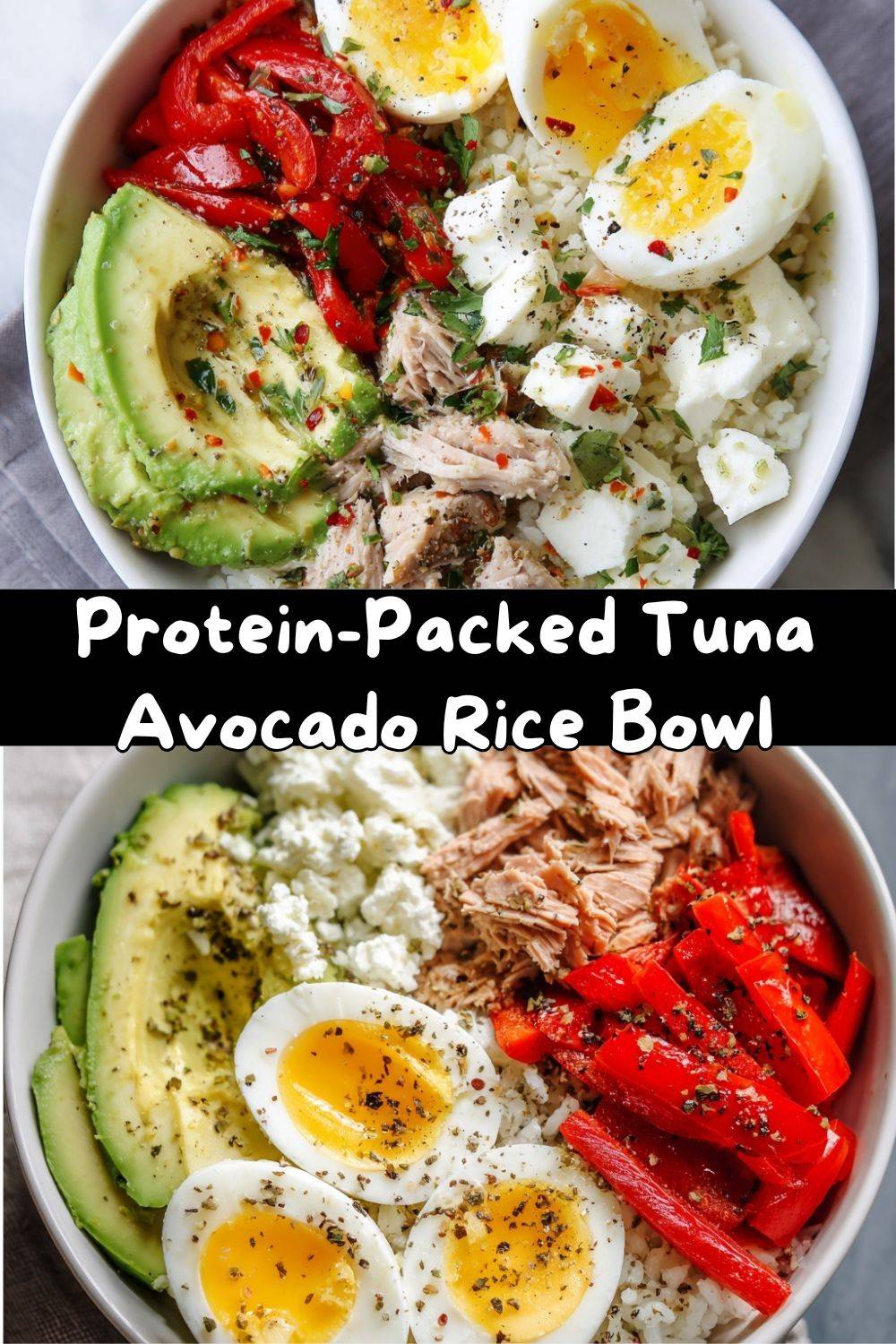 Protein-Packed Tuna & Avocado Rice Bowl